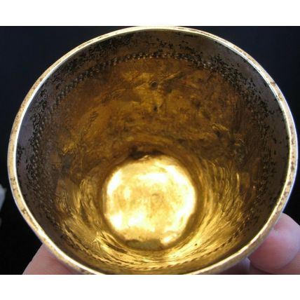 Early 1700's RUSSIAN SOLID SILVER CUP Arnholt Lange Danzig ANGELS-MEN-DOVES