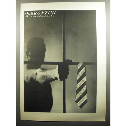 1951 Bronzini Ties Ad - photo by Alan Fontaine
