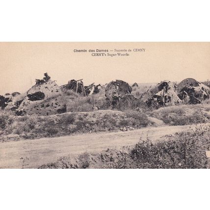 Chemin Des Dames Sucrerie De Cerny Sugar Works French Postcard