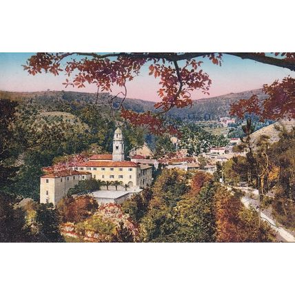 Laghet Le Monastere Route De La Turbie Antique French Postcard