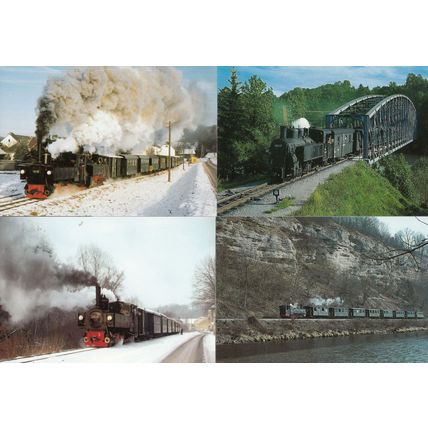 Steyr Tirol 8x Austria Trains Postcard s