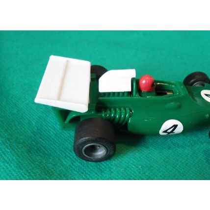 Rear Wing Spoiler & Airbox Pod For Vintage 1970s Scalextric Yardley BRM P160 F1