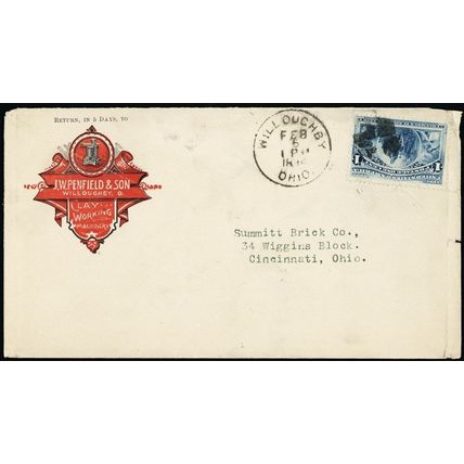 J.W. Penfield & Son Clay Working 1894 Advertising Cover - Stuart Katz