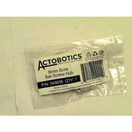 Actobotics 8mm bore set screw hub 545636