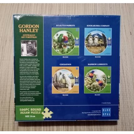 Kookaburra Jigsaw Round Gordon Hanley 500 Pieces 51cm