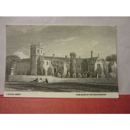 LACOCK, WILTSHIRE. unused postcard by Devizes Museum =