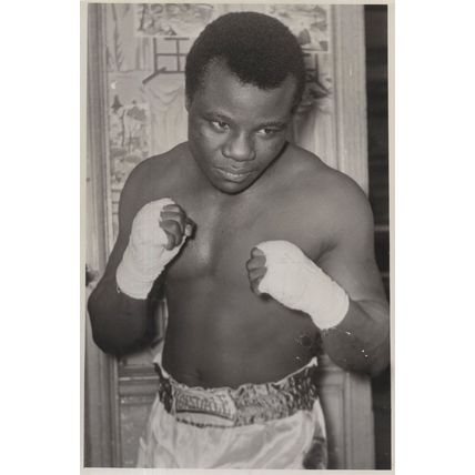 Ahmed Sebane Algerian Boxer Vintage 1950s Photo