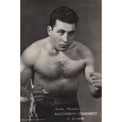 Domenico Baccheschi Italian Boxer Old Boxing Management Photo
