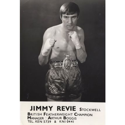 Jimmy Revie British Featherweight Boxing Champion Management Photo