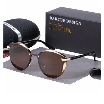 Lindas Gafas de Sol Polarizadas Femeninas de Lujo Lentes de Sol para Mujer