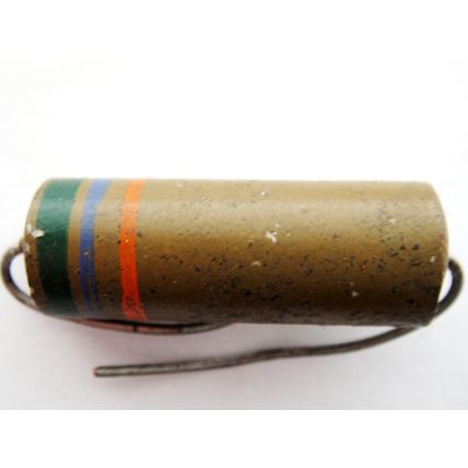 56KΩ Carbon Ceramic Erie Brown 5 Watt Resistors x5. New Old Stock. For Valve Amp