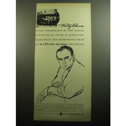 1958 RCA Victor Records Album Ad - Spain Reiner/Chicago Symphony