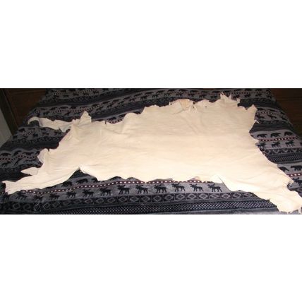 Craft Item Deer Hide Natural Veg Tanned Leather Large Piece