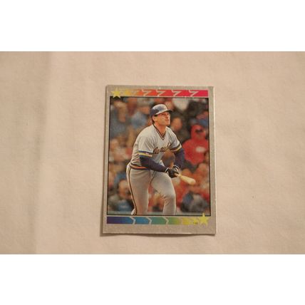 Paul Molitor 1989 Topps FOIL Sticker NO. 146 Stickerback Joe Carter