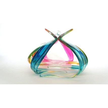 Large clear rainbow transparent octopus hair claw clip for thick hair