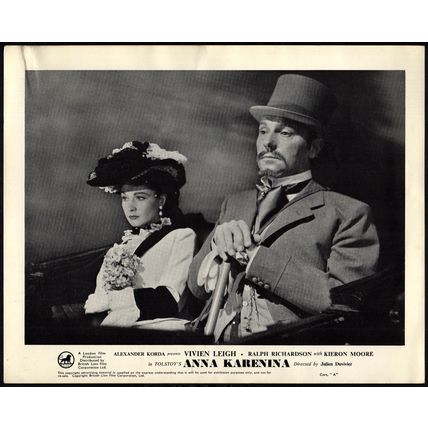 ANNA KARENINA 1948 Vivien Leigh, Ralph Richardson, Kieron Moore 10x8 LOBBY SET
