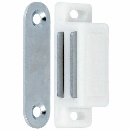 WHITE MAGNETIC CATCH Strong Heavy Duty Small-Large Cupboard Cabinet Door Latch