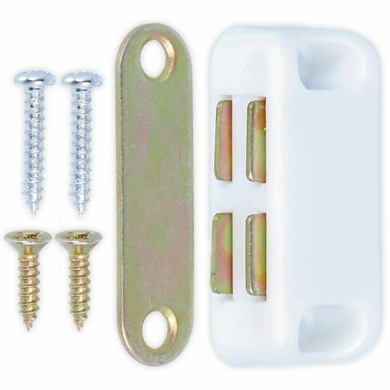 2x SMALL MAGNETIC CATCH 40mm 4kg Cupboard Cabinet Door Heavy Strong Magnet Latch