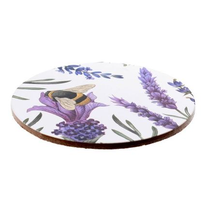 Bumble Bee Coasters Set of 4 Lamanted Round Coasters Gift Home Decor Comes Boxed