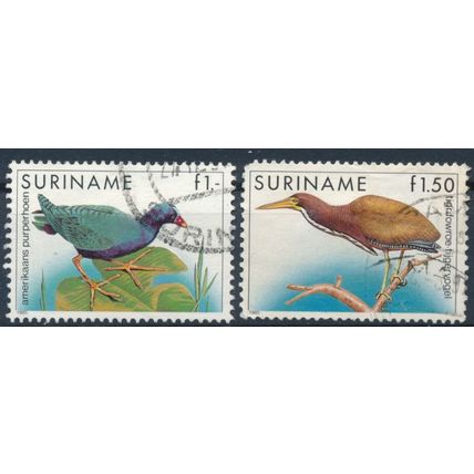 Birds: 1g & 1.50g - Suriname 1985 - F H - MiNr 1146/7