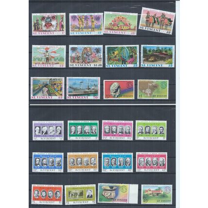 St Vincent stamps. 1975 & 1976 MNH / MH lot. American Independence etc (AE593)