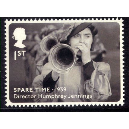 GB 2014 QE2 1st Great British Film Spare Time 1939 Umm Ex MS SG 3608 ( H684 )