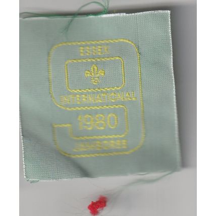 Scout Badge UK Jamboree - 9th Essex 1980 - Ribbon (J1)