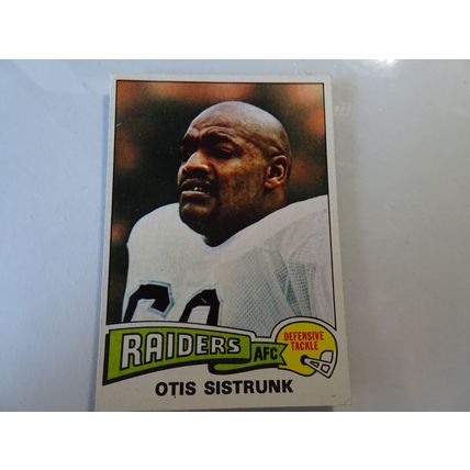 1975 Topps Football Card # 471 Otis Sistrunk Very Good (3) Oakland Raiders