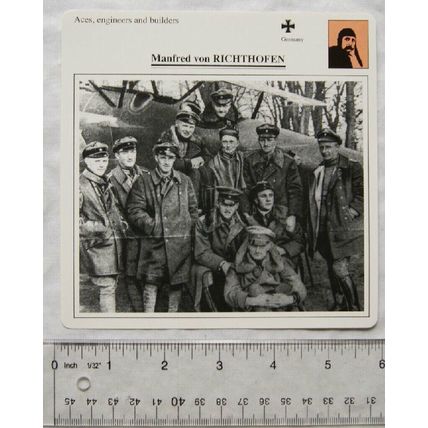 von Richthofen - Germany - Aces, Engineers & Builders - Collectors Club Card