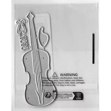 Violin Die Set. App 8x2.9cm. Die Cutting Cardmaking Scrapbooking Crafts
