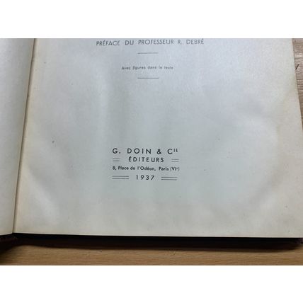 RARE* 1937 "LES SERUMS DE CONVALESCENTS" FRENCH HARDBACK BOOK (P4)