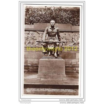 SPIRIT OF 1914, SCOTS AMERICAN WAR MEMORIAL, EDINBURGH, SCOTLAND, Postcard