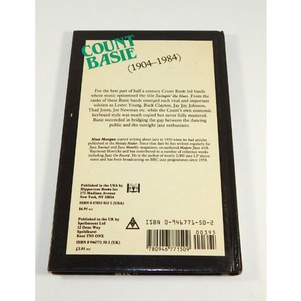 Count Basie by Alun Morgan Jazz Masters Hardcover 1984