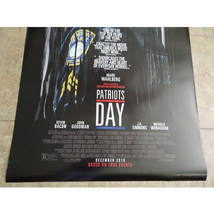Patriots Day - Movie Poster with Mark Wahlberg as Tommy Saunders