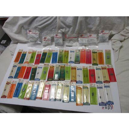 Vintage Lot of 60 Packets Resistors NTE,ECG, RCA,SK Factory Sealed