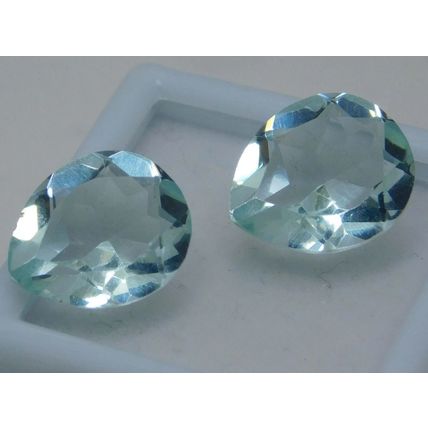 Natural Aquamarine 6.70Ct Brazil Ocean Blue Pear Cut Loose Gemstone Pair