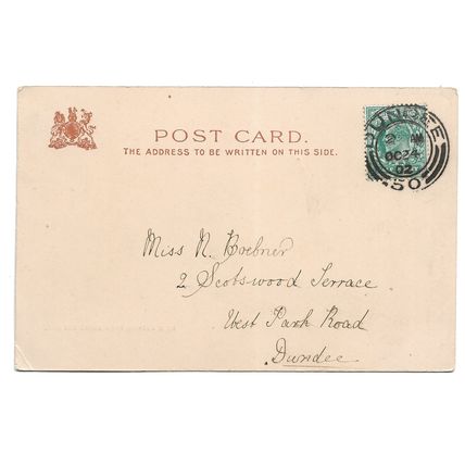 Postcard UK Scotland Perthshire Loch Katrine above pier Tucks undivided 1902