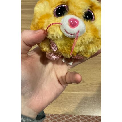Ty Puffies Tabitha The Tabby Cat Stuffed Beanie Cute Mini Plushie