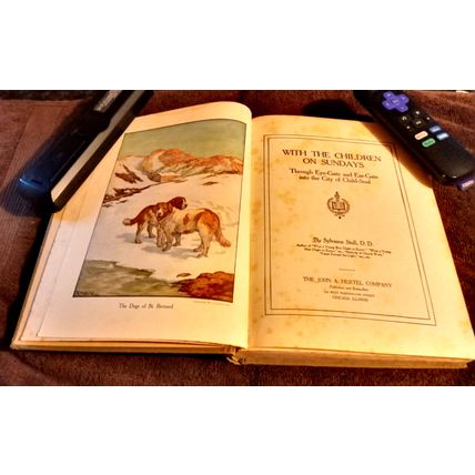 With The Children On Sunday By Sylvanus Stall 1911 Great Condition