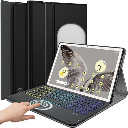 Backlit Touchpad Keyboard Case for Google Pixel Tablet 11 Inch 2023, DKAHOEE 3-Z