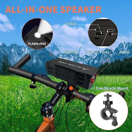 Golf Cart Bluetooth Speaker - 36H Playtime, 30W Stereo Sound, IPX7 Waterproof, B