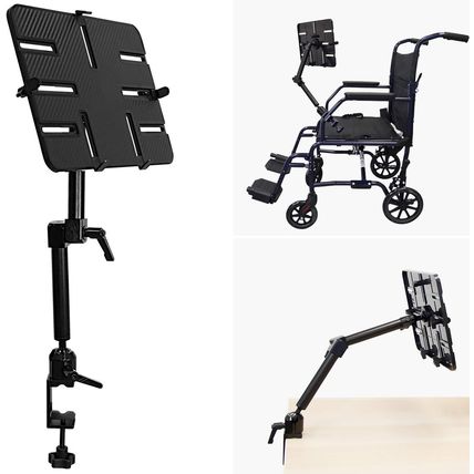 Mount-It! Tablet Pole Mount | Universal Full Motion Holder for Ipad, Phone or Ta