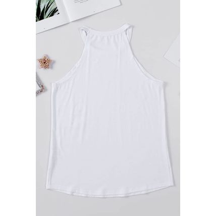 White Chenille AMERICA Graphic Tank Top