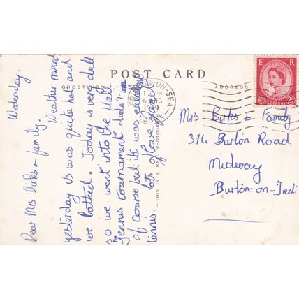 ED 306 FRINTON ON SEA - HILDENBOROUGH HALL . RP POSTCARD