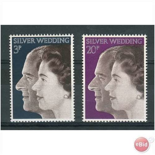 GB stamps 1972 - SG 916/917 - Royal Wedding Anniversary MNH set