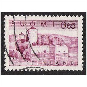 Mi 621: 65 p. lilac-purple Definitive Stamp: Olavinlinna Castle.