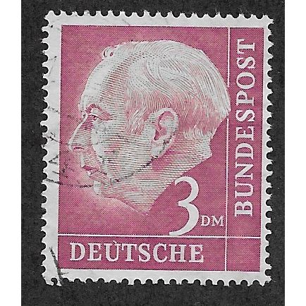 GER 1954 3DM ' PRES. HEUSS' FINE USED (EBID54-710)