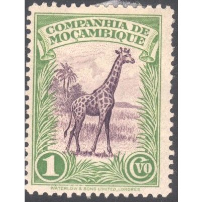 Mozambique (Company) 1937 - SG286 - 1c lilac/green - Giraffe - MH