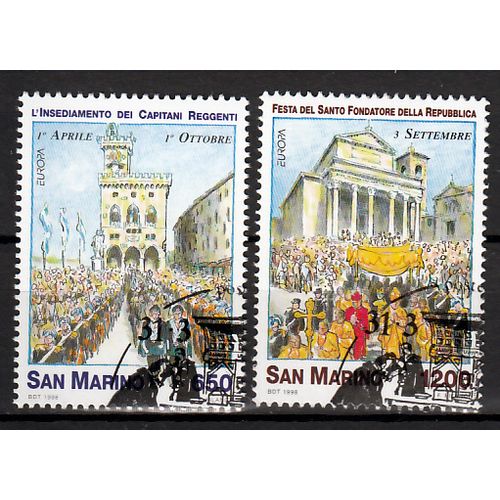San Marino Europa cept 1998 gestempeld