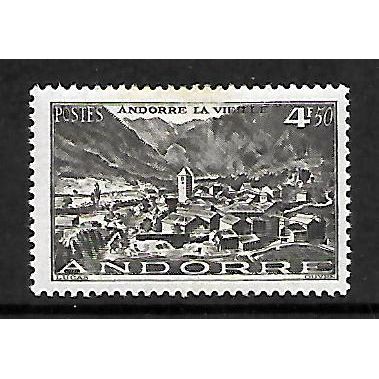 ANDORRA FRENCH 1944 LA VELLA 4F.50 BROWN SG F116 M / MINT